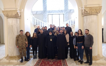 Catholicos of All Armenians Hosted the Newly-wed Couples