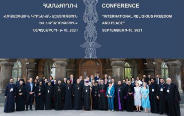 Conference : International Religious Freedom and Peace 9-10 September 2021, Mother See of Holy Etchmiadzin, Armenia Communiqué