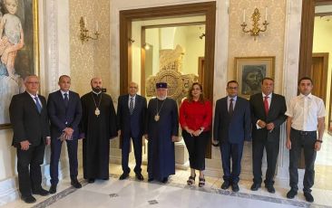 Catholcos of All Armenians Received a Delegation from Egypt