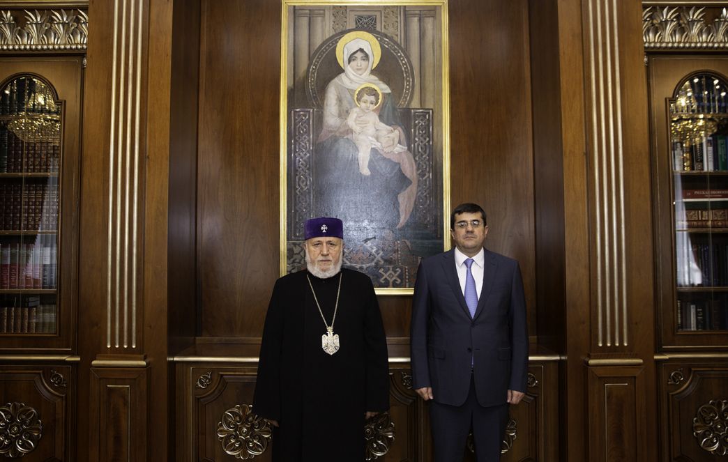 Catholicos of All Armenians and President of Artsakh Discussed the Challenges Facing the Armenians of Artsakh