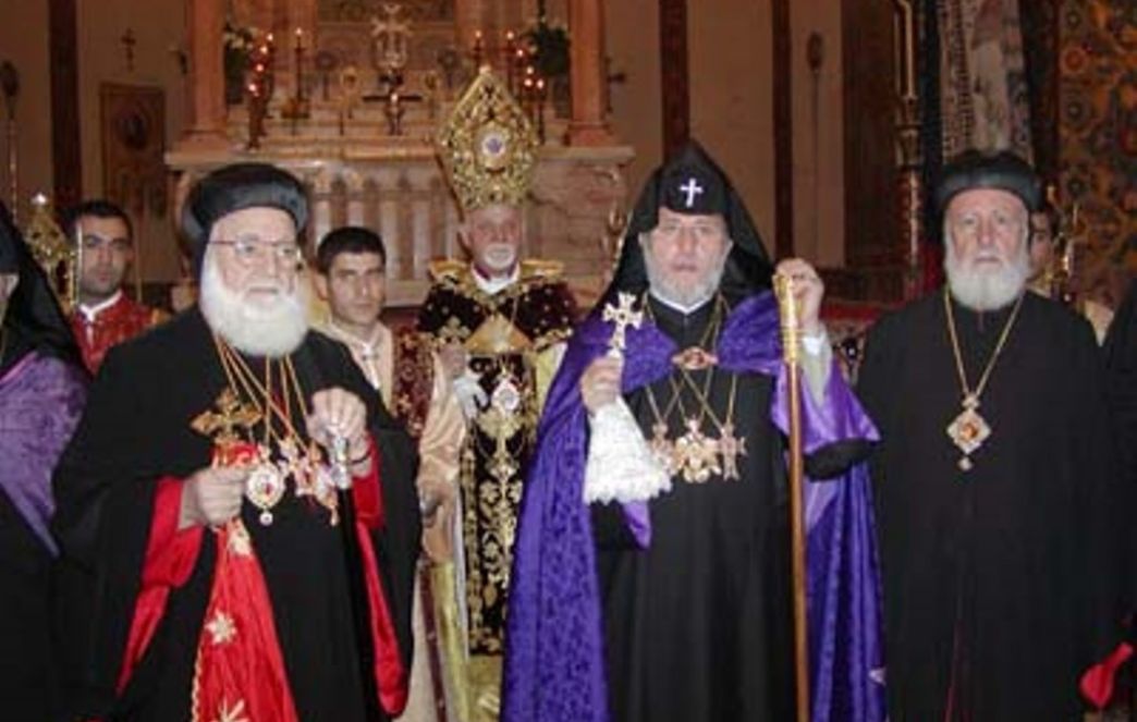 His Holiness Zakka I Attends Divine Liturgy in the Mother See of Holy Etchmiadzin