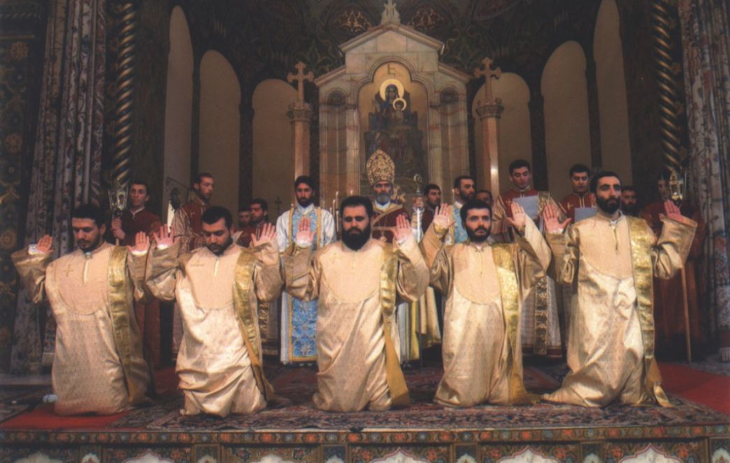 Five New Priests Ordained on the Feast of Vartanants in Holy Etchmiadzin