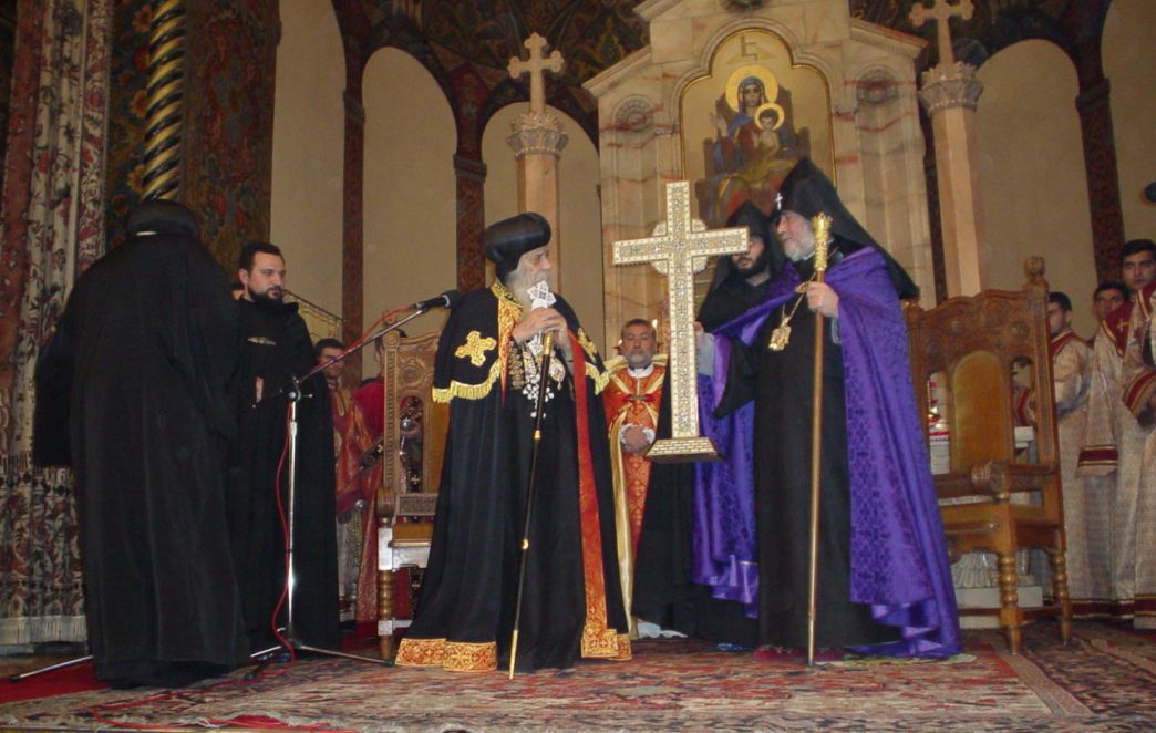 Coptic Orthodox Pope and Catholicos of All Armenians Preside During Divine Liturgy