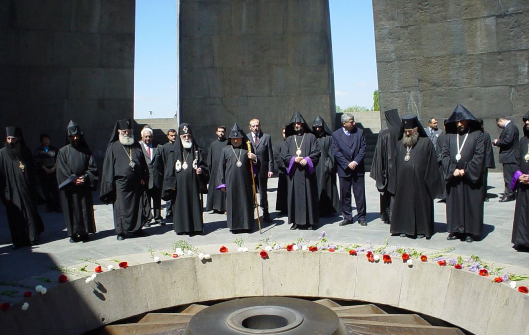 Catholicos-Patriarch of All Georgia Visits the National Academy of Sciences, the National Assembly, and 'Tsitsernakaberd' Memorial