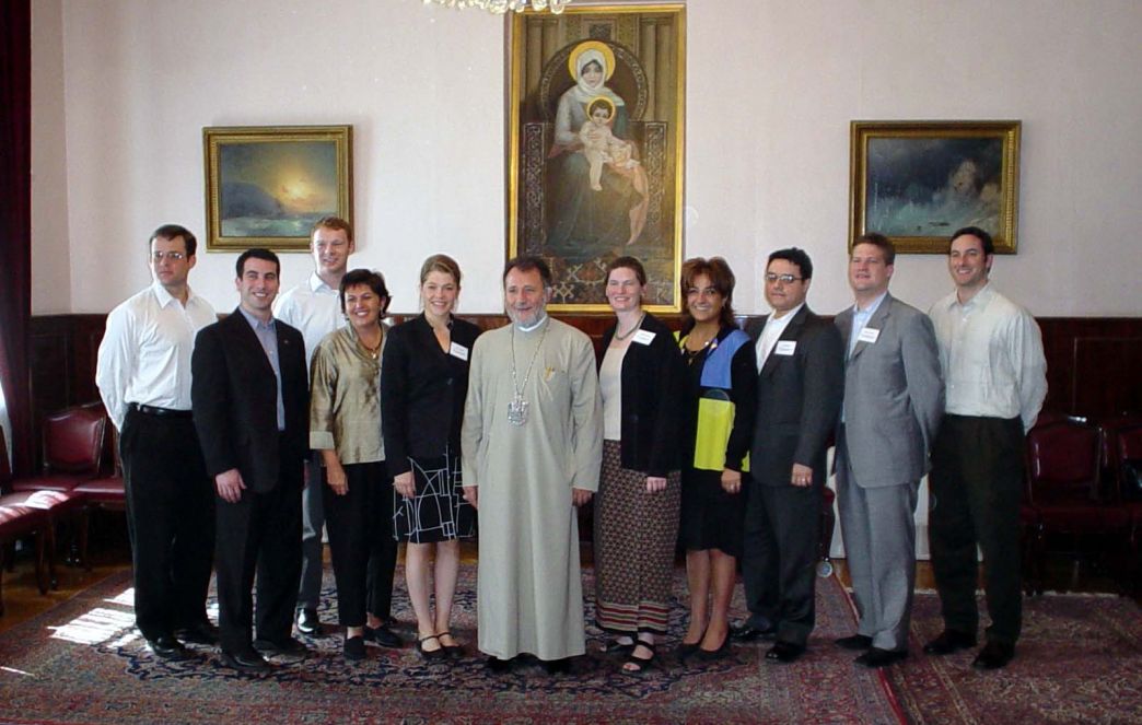 His Holiness Karekin II Receives Delegation of Staff Members of United States Senators and Congressmen