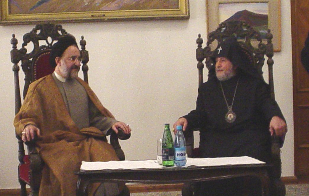 His Holiness Karekin II Receives President Mohammad Khatami of the Islamic Republic of Iran