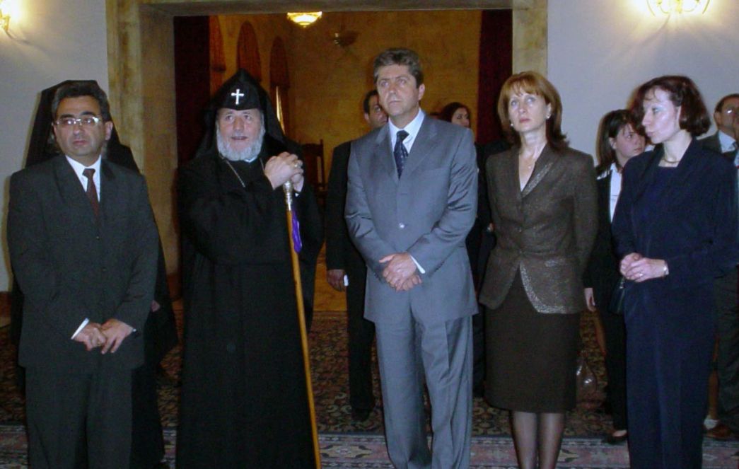 His Holiness Karekin II Receives the President of the Republic of Bulgaria