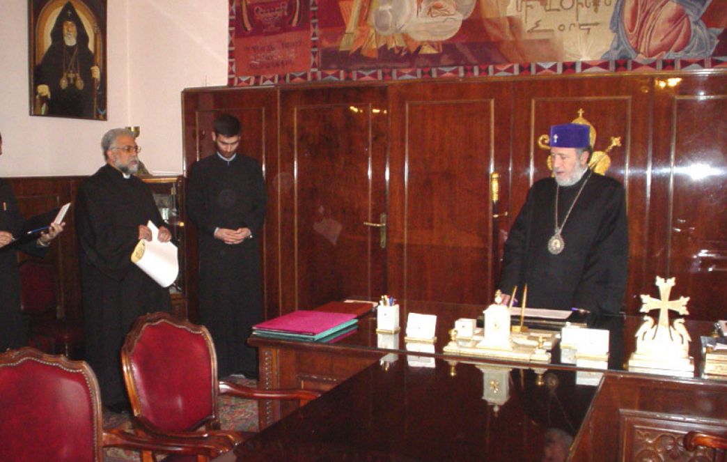 His Holiness Karekin II Elevates Rev. Fr. Boghos Baronian to the Rank of Archpriest