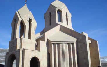 His Holiness Karekin II Consecrates Church of St. Astvatsatsin