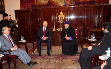 His Holiness Karekin II Receives President of Russian Parliament