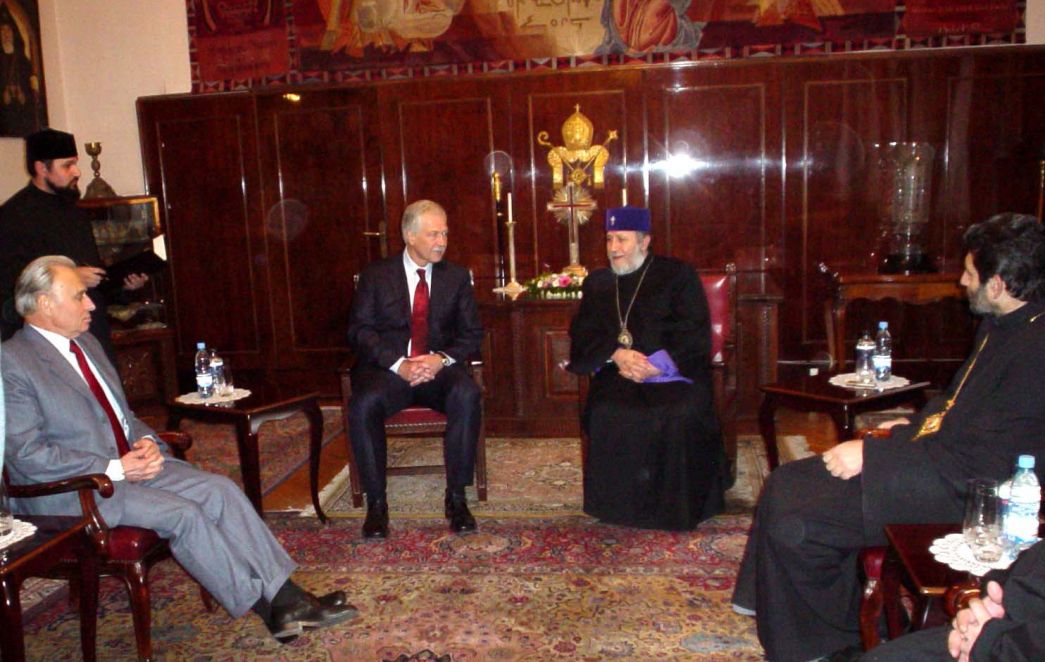 His Holiness Karekin II Receives President of Russian Parliament