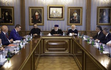 The Catholicos of All Armenians Received the Members of the Armenia-Belgium Friendship Group at the Mother See