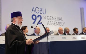 The Catholicos of All Armenians attended the 92nd Congress of the Armenian General Benevolent Union