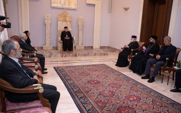 The Catholicos of All Armenians Received Speakers of the Forum Entitled "Religions as Guarantee of Peaceful Coexistence of Nations"