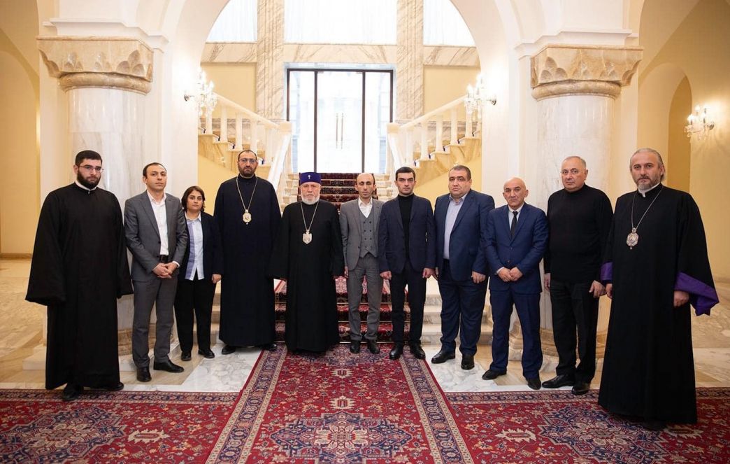 The Catholicos of All Armenians Received the Artsakh Delegation