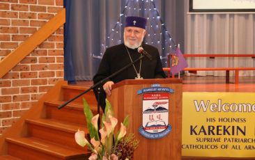 Catholicos of All Armenians Visited AGBU “Alexander” Primary School and “Alexander” Elderly House