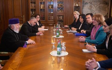 The Catholicos of All Armenians Received Germany-South Caucasus Delegation Friendly Group