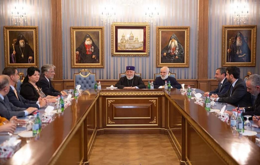 The Catholicos of All Armenians Received the Members of the Argentina-Armenia Friendship Group