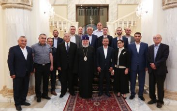 The Catholicos of All Armenians Hosted the Newly Elected Members of the Supreme Body of the ARF Armenia