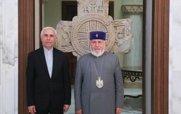 The Catholicos of All Armenians had a Farewell Meeting with the Iranian Ambassador to Armenia
