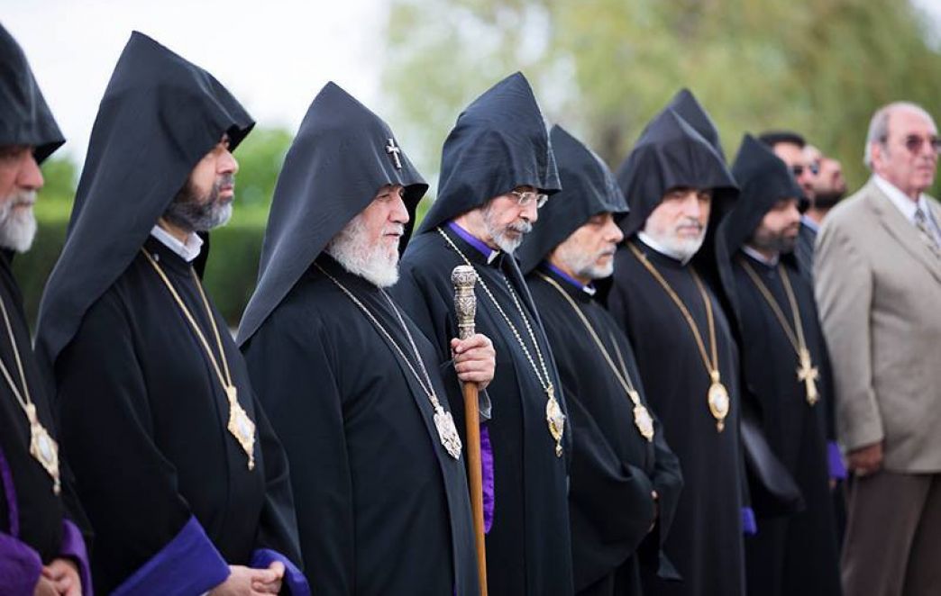 Members of the Supreme Spiritual Council Visit Sardarapat Memorial