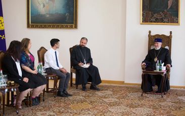 Catholicos of All Armenians Received Teachers of the Holy Translators School of the Armenian Patriarchate of Jerusalem