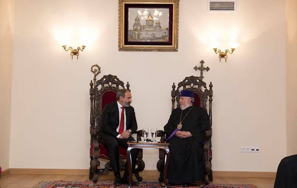 Catholicos of All Armenians Received the Acting Prime Minister of the Republic of Armenia