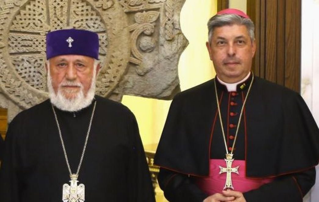 The Catholicos of All Armenians Had a Farewell Meeting with the Apostolic Nuncio of the Holy See