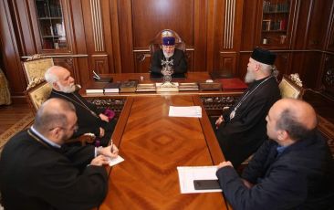 The Catholicos of All Armenians Received the Assistant of the Archbishop of Cyprus