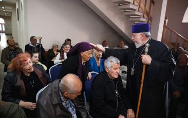 The Catholicos of All Armenians Conveyed His Blessings to the residents of Yerevan boarding house N 1
