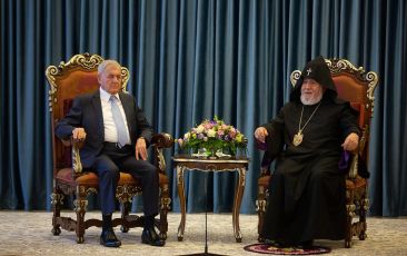 The Catholicos of All Armenians Received President of the Republic of Iraq