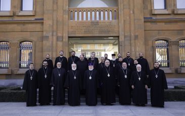 The Catholicos of All Armenians had a meeting with the clergymen who completed the Priest Accelerated Course at the Mother See