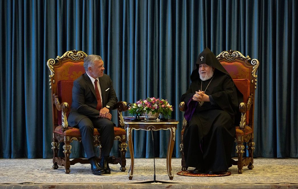 Catholicos of All Armenians Hosted the King of Hashemite Kingdom of Jordan