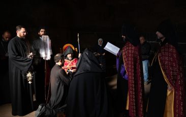 Granting of the rank of Archimandrite in the Church of St. Mesrop Mashtots in Oshakan