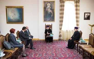 Catholicos of All Armenians Received Ambassador of Serbia to the Republic of Armenia