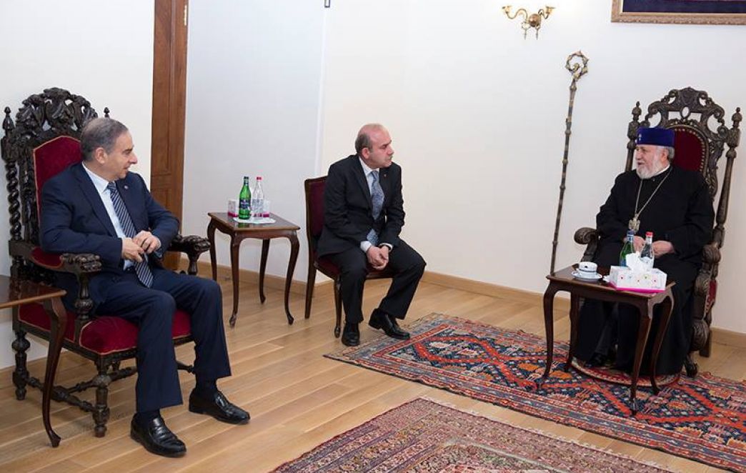 Catholicos of All Armenians Received Lebanese Planning Affairs Minister