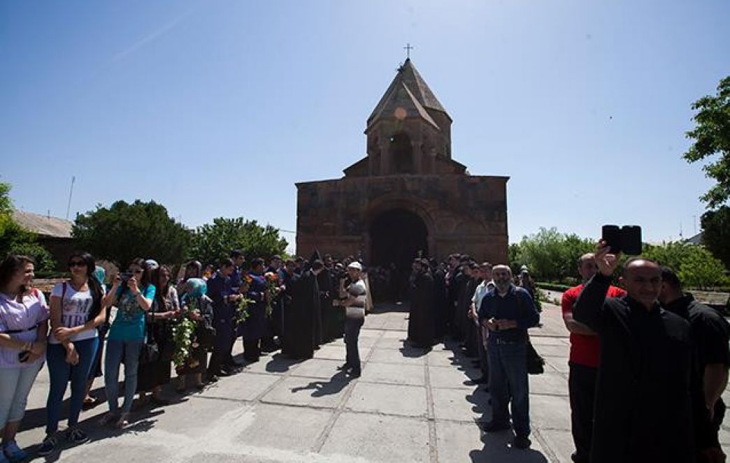 Relics of St. John the Baptist taken to the Holy Shoghakat Monastery