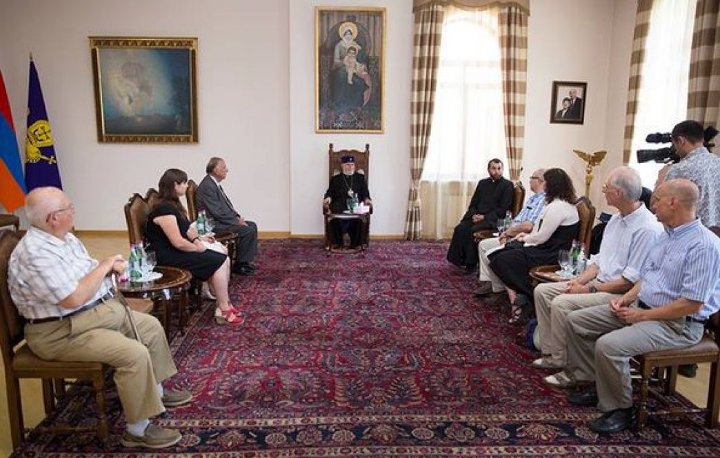 Catholicos of All Armenians Received Pilgrims from the US