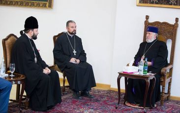 Catholicos of All Armenians Received Chairman of the Russian Church Communities in Armenia