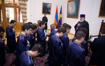 Catholicos of All Armenians Met Incoming Seminarians of the Gevorkian Theological Seminary