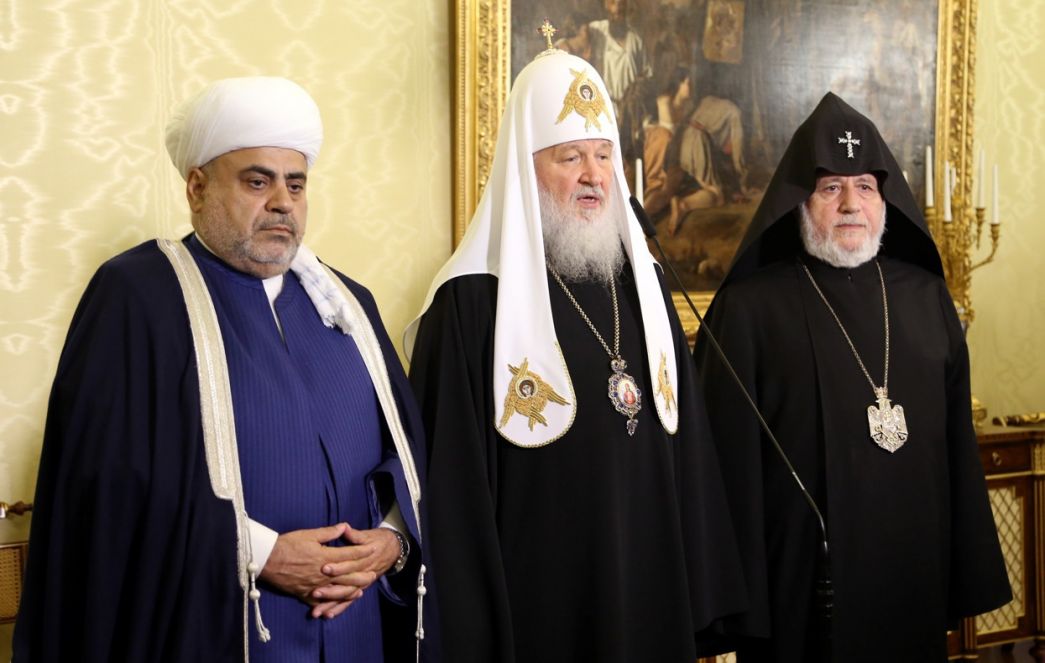 Religious Leaders of Russia, Armenia, and Azerbaijan Sign a Joint Statement