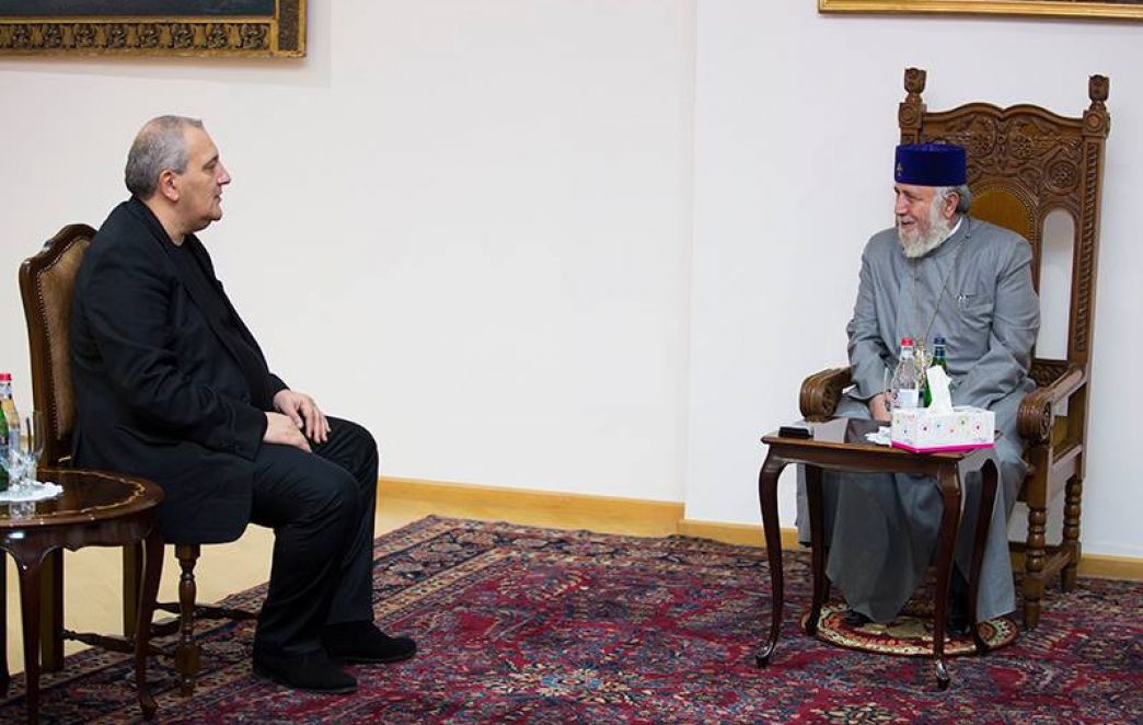 Catholicos of All Armenians Received Ambassador of Armenia to the Republic of Georgia