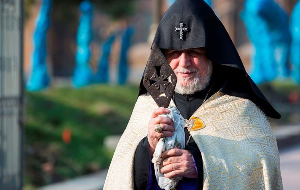 Holy Lance ‘Geghard’ Brought to the Mother Cathedral of Holy Etchmiadzin for the Feast of St. Thaddeus and St. Bartholomew