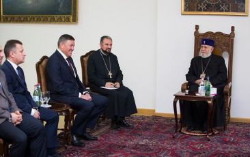 Catholicos of All Armenians Received Governor of Vologda