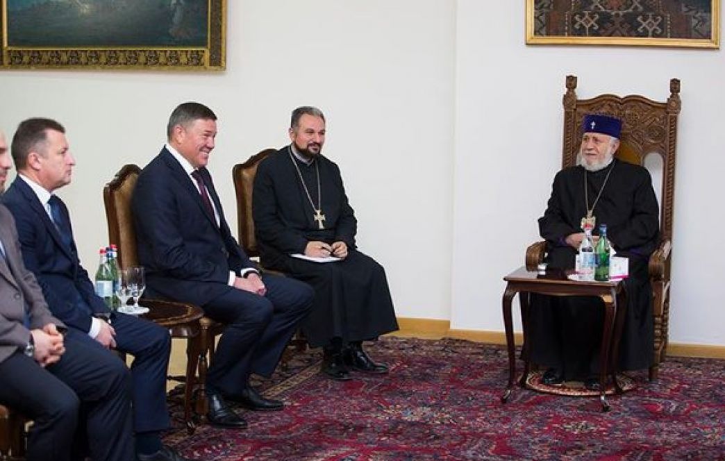 Catholicos of All Armenians Received Governor of Vologda