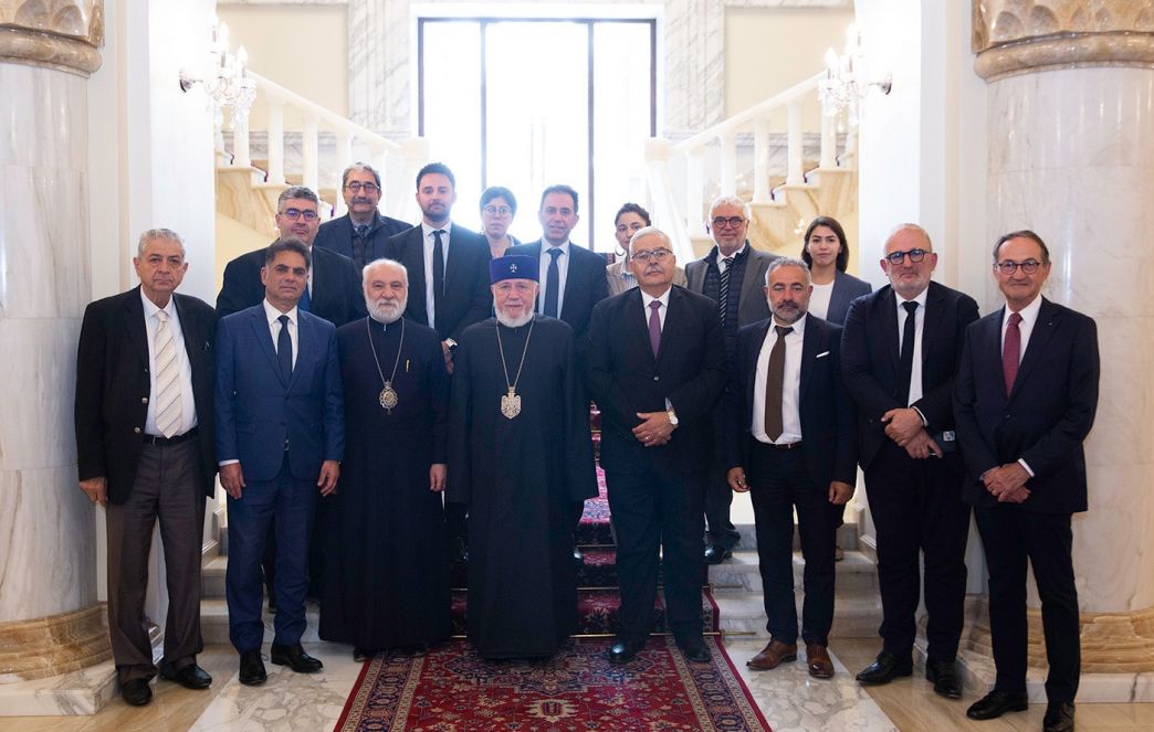 The Catholicos of All Armenians received the French-Armenian delegation