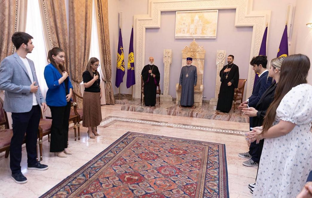 The Catholicos of All Armenians received the students participating in the AGBU Global Leadership Program