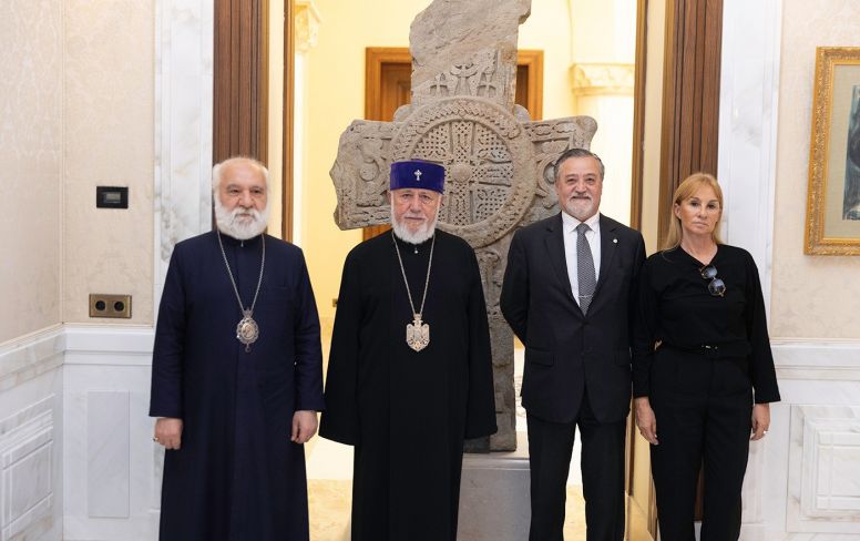 The Catholicos of All Armenians Received the newly appointed Ambassador of Argentina to Armenia