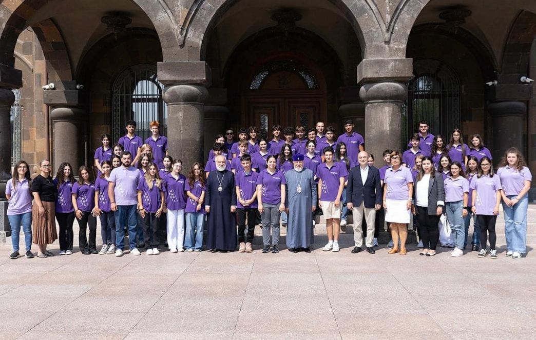 The Catholicos of All Armenians received the participants of AGBU "Discover Armenia" program