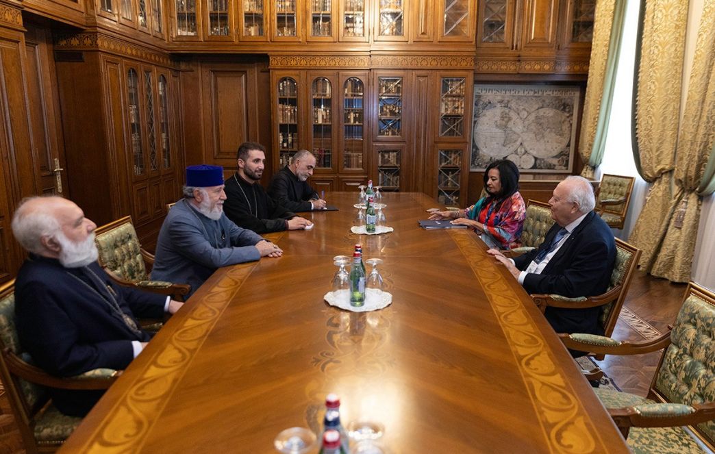 The Catholicos of All Armenians received the Under-Secretary-General of the United Nations